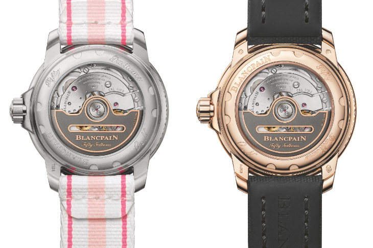 BLANCPAIN - FIFTY FATHOMS - 5007 3644A B64B - 清新柔色，精裝上陣｜BLANCPAIN Fifty Fathoms 38mm款式「粉墨」登場