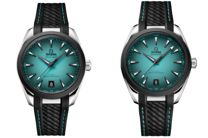 OMEGA - SEAMASTER - 220.32.41.21.03.001 - 碧波遇墨影｜OMEGA海馬Aqua Terra推出38與41mm綠松石面配黑色陶瓷錶圈新款