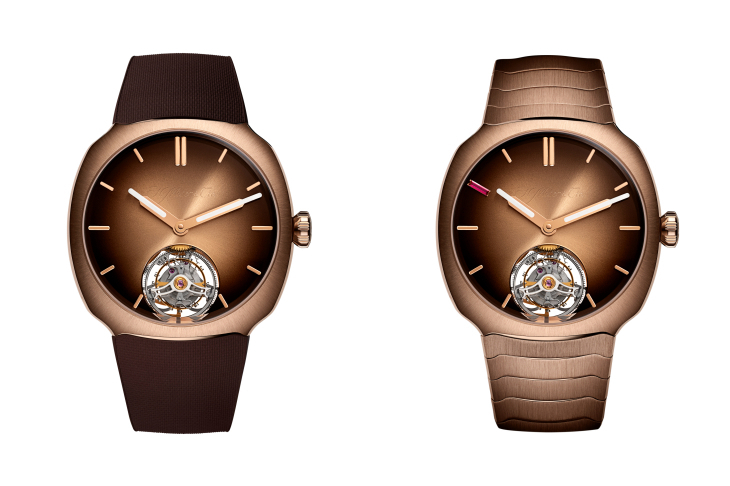 H. MOSER & CIE - STREAMLINER - 6805-0411 - 甜蜜優雅的疾速聯乘！H. MOSER & CIE.攜手Pierre Gasly推出Streamliner陀飛輪朱古力煙燻色限量版