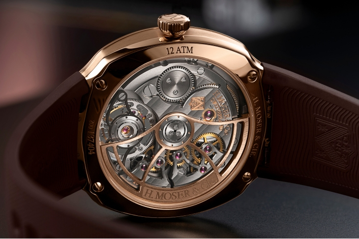 H. MOSER & CIE - STREAMLINER - 6805-0411 - 甜蜜優雅的疾速聯乘！H. MOSER & CIE.攜手Pierre Gasly推出Streamliner陀飛輪朱古力煙燻色限量版