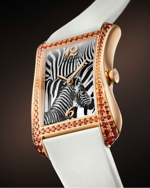 PATEK PHILIPPE - GONDOLO - 4962/200R-010 - 珍藝斑馬,躍現藍寶石雕刻錶面|百達翡麗Gondolo Serata "Zebra" Ref. 4962/200R-010腕錶