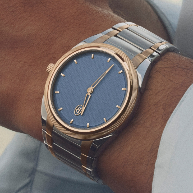 PARMIGIANI FLEURIER - TONDA - PFC914-1020022-100182 - 以石灰藍演繹極簡奢華｜PARMIGIANI FLEURIER全新Tonda PF Micro-Rotor No Date雙色腕錶