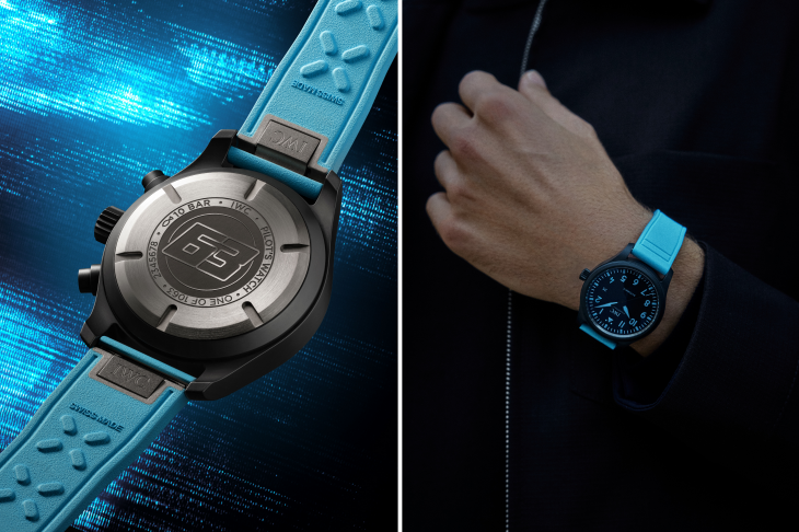 IWC - PILOT - IW389411 - 車手極速藍入作！IWC聯手與Mercedes-AMG馬石油F1™車隊車手George Russell推限量飛行雙傑