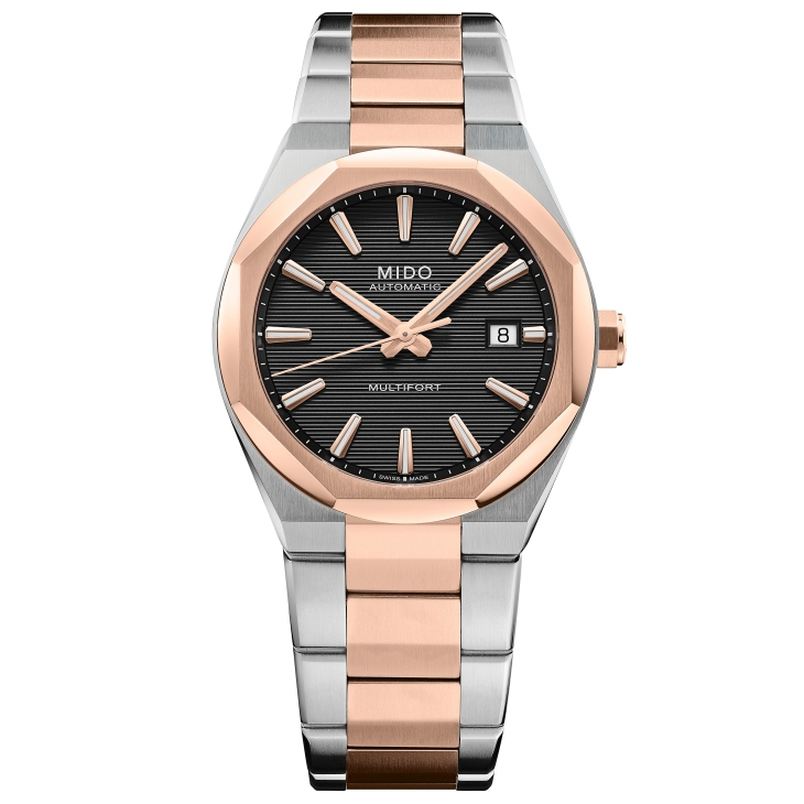 MIDO - MULTIFORT - M055.507.22.051.00  - 從雙冠到單冠：MIDO以Multifort 8 One Crown雙色金新款續寫八角幾何美學