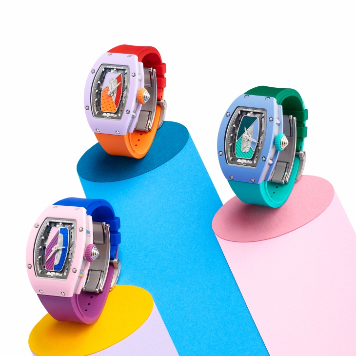 RICHARD MILLE - WOMEN - RM 07-01 - 寶石鑲彩，陶瓷織色｜2026年RM 07-01彩色陶瓷系列絢爛謝幕