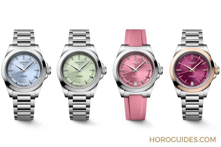 LONGINES - CONQUEST - L3.835.4.98.9 - LONGINES新款Conquest系列誌慶70周年,多尺寸與多彩列陣