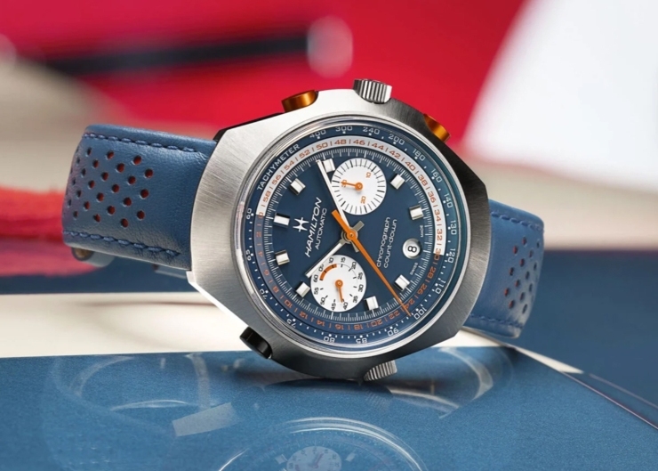 1970年代賽車風華再現，HAMILTON Chrono-Matic 50限量藍色版登場