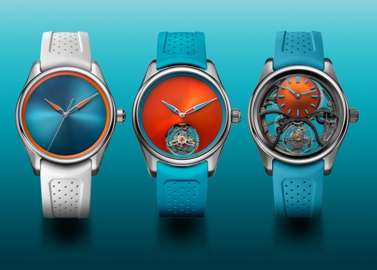 色彩衝擊的極限操作：H. Moser開拓者Spiced Aqua系列亮相