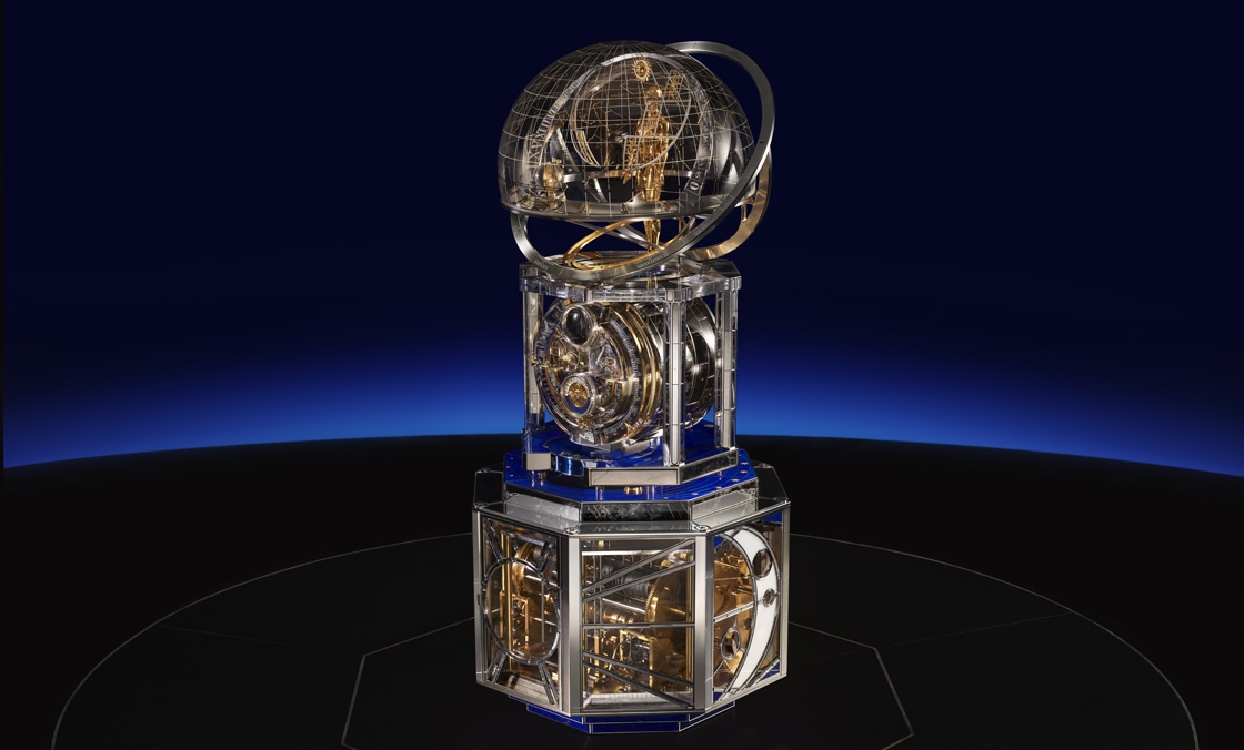 VACHERON CONSTANTIN - METIERS D'ART - (TRIBUTE TO THE QUEST OF TIME) - 在宇宙的中心指示時光流轉|江詩丹頓La Quête du Temps座鐘