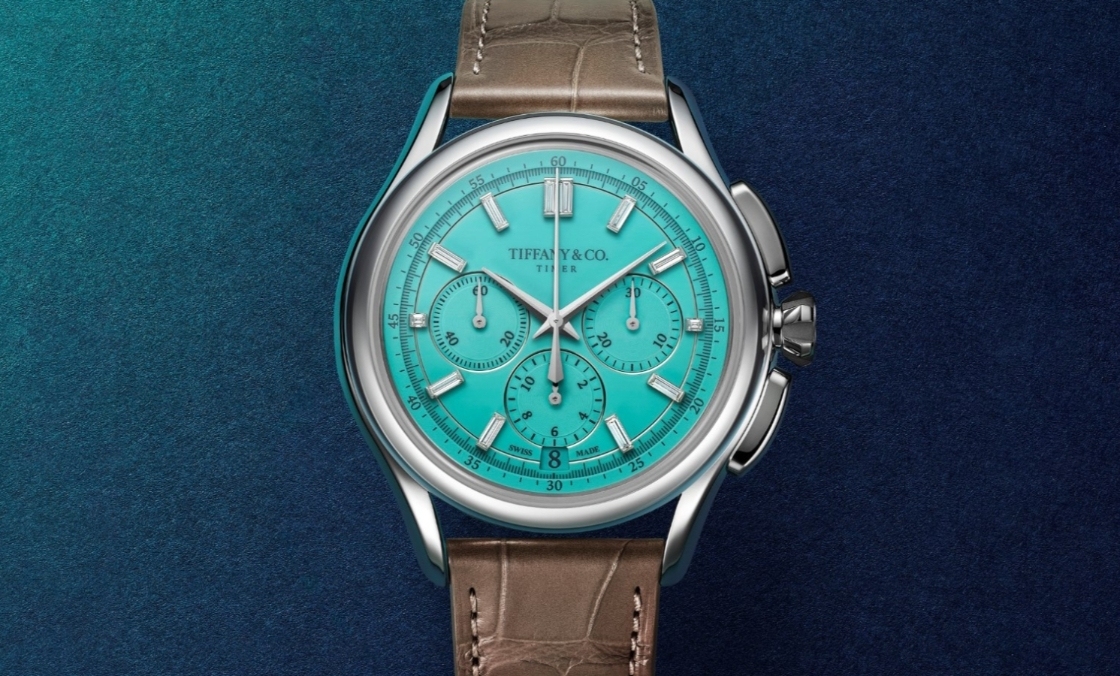 TIFFANY & Co. - ATLAS™ - 75450125 - 真正的Tiffany Blue錶盤！Tiffany Timer鉑金計時腕錶正式登場
