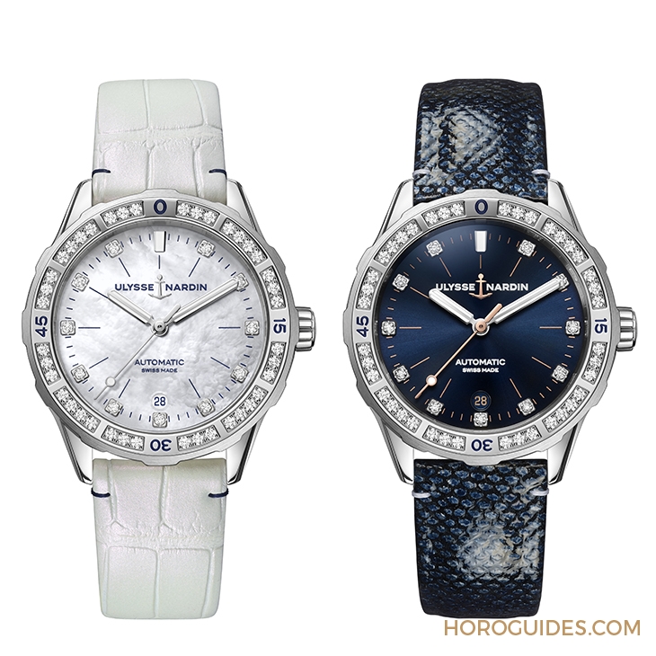 ULYSSE NARDIN - DIVER - 8163-182LE-3/11-GW - 女性潛水錶的優美身姿|ULYSSE NARDIN Lady Diver系列