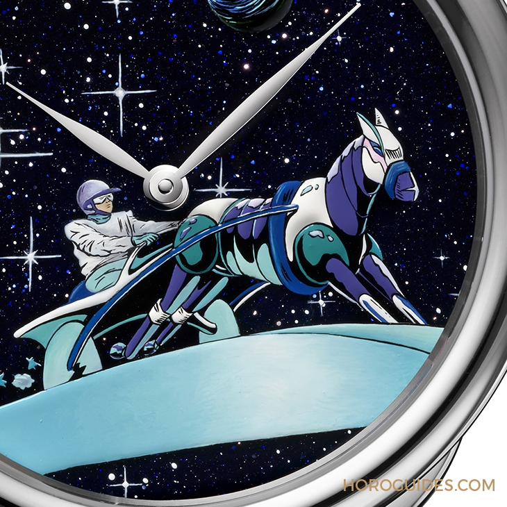 HERMES - ARCEAU - (Space Derby) - 夢幻濾鏡下的美漫英雄!Hermès Arceau Space Derby微繪工藝限量腕錶