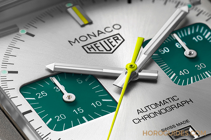 TAG HEUER - MONACO - CAW218E.FC6565 - 英國賽車綠入錶!TAG HEUER Monaco計時碼錶賽車綠鈦金屬限量版驚艷登場