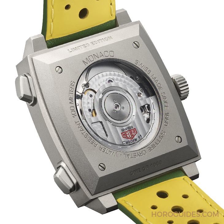 TAG HEUER - MONACO - CAW218E.FC6565 - 英國賽車綠入錶!TAG HEUER Monaco計時碼錶賽車綠鈦金屬限量版驚艷登場