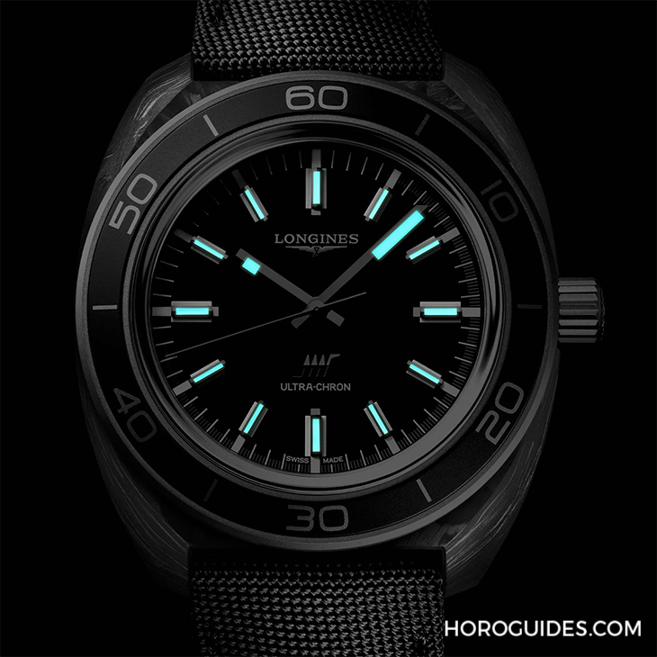 LONGINES - HERITAGE - L2.839.4.52.2 - 鍛造碳魅力加持，浪琴表推出全新Ultra-Chron Carbon高振頻腕錶