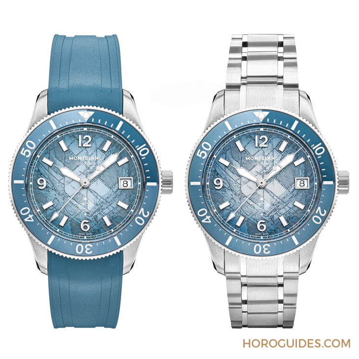 MONTBLANC - 1858 - 134022 - 冰川美學再進化！MONTBLANC Iced Sea 38mm潛水錶登場