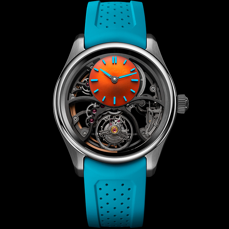 H. MOSER & CIE - PIONEER - 3201-1202 - 色彩衝擊的極限操作：H. Moser開拓者Spiced Aqua系列亮相