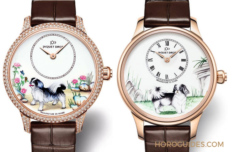 JAQUET DROZ - PETITE HEURE MINUTE - J005013219 - JAQUET DROZ狗年限量錶,琺瑯金雕細膩雙工藝
