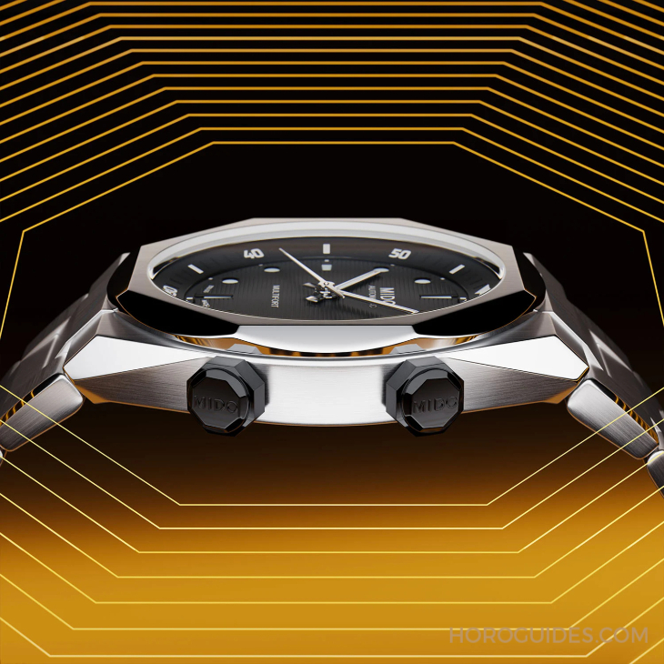 MIDO - MULTIFORT - M047.507.11.051.00 - 入門級八角形錶圈運動錶！MIDO推出全新Multifort 8 Two Crowns