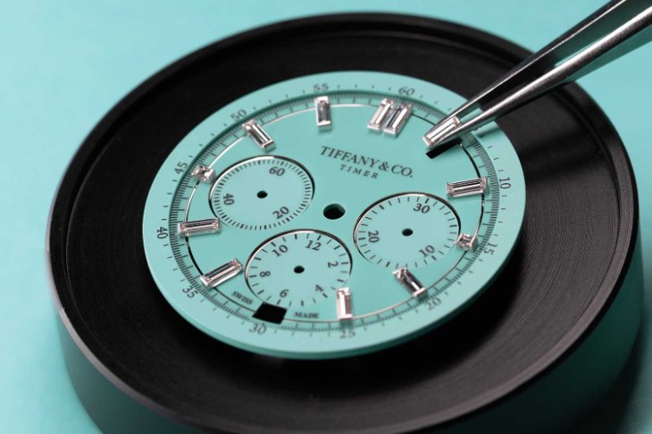 TIFFANY & Co. - ATLAS™ - 75450125 - 真正的Tiffany Blue錶盤!Tiffany Timer鉑金計時腕錶正式登場