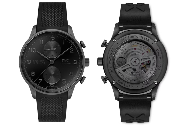IWC - PORTUGIESER - 經典正裝的黑化變身:IWC萬國錶推出「葡萄牙系列瓷化鈦金屬計時腕錶」