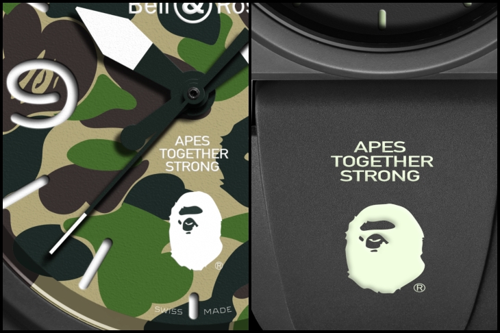 BELL & ROSS - INSTRUMENTS - BR0392-BAPE-GN-CE - 史上最迷彩的雙品牌聯名！BELL & ROSS與BAPE首度跨界合作