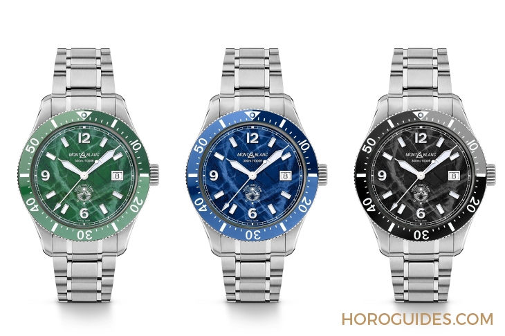 MONTBLANC - 1858 - 130793 - 直擊靈魂深處的冰裂紋！萬寶龍1858 Iced Sea運動潛水腕錶 極酷冰岩灰錶盤