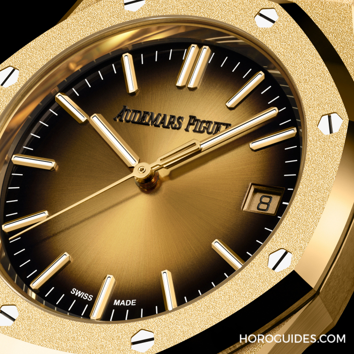 AUDEMARS PIGUET - ROYAL OAK - 26735SG.OO.1320SG.01 - AUDEMARS PIGUET 愛彼如何成為貴金屬專家｜Royal Oak皇家橡樹鏤空飛行陀飛輪自動上鍊沙金腕錶與霜金腕錶