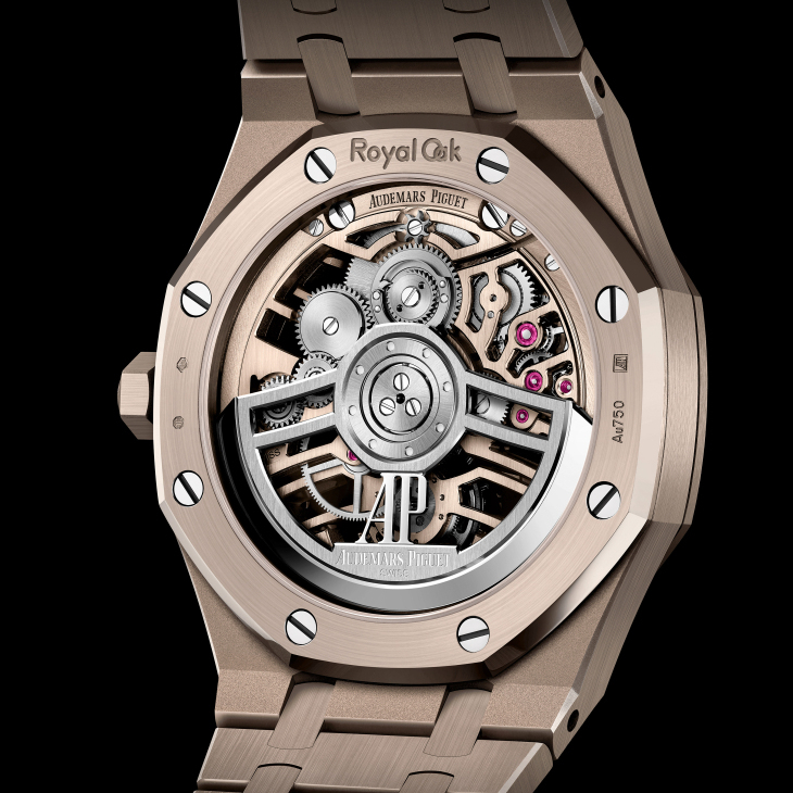 AUDEMARS PIGUET - ROYAL OAK - 26735SG.OO.1320SG.01 - AUDEMARS PIGUET 愛彼如何成為貴金屬專家｜Royal Oak皇家橡樹鏤空飛行陀飛輪自動上鍊沙金腕錶與霜金腕錶