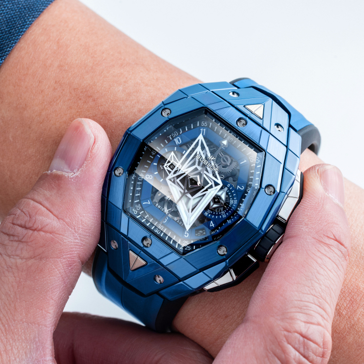 HUBLOT - SPIRIT OF BIG BANG - 648.CX.0114.RX.MXM23 - 為高端計時碼錶重塑嶄新魅力 HUBLOT Sang Bleu 計時腕錶