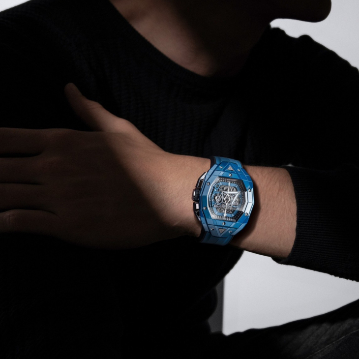 HUBLOT - SPIRIT OF BIG BANG - 648.CX.0114.RX.MXM23 - 為高端計時碼錶重塑嶄新魅力 HUBLOT Sang Bleu 計時腕錶