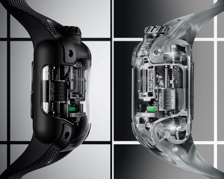 HUBLOT - MP - 910.JX.0001.RT - HUBLOT MP-10 雙垂直上鍊陀飛輪腕錶 推出全新藍寶石款及 All Black 黑陶瓷款