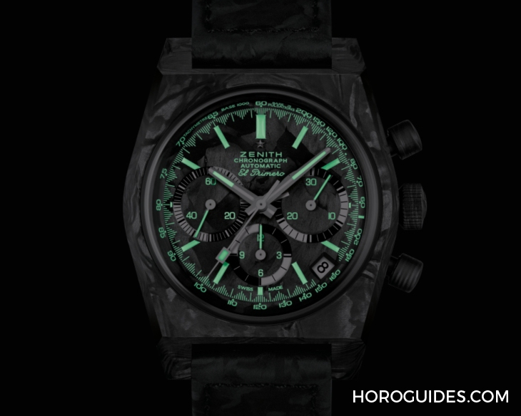 ZENITH - CHRONOMASTER - 10.A3818.400-2/21.R100 - 封面女郎回歸!ZENITH推出全新Chronomaster Revival A3818 Cover Girl Carbon腕錶