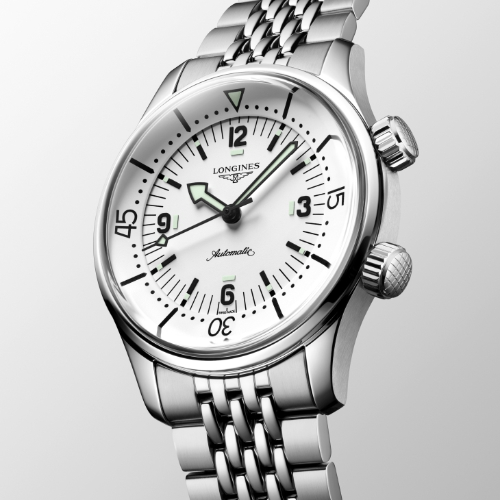 LONGINES - HERITAGE - L3.764.4.16.6 - 浪琴Legend Diver新錶登場！三款新色一次看，白色面盤超吸睛