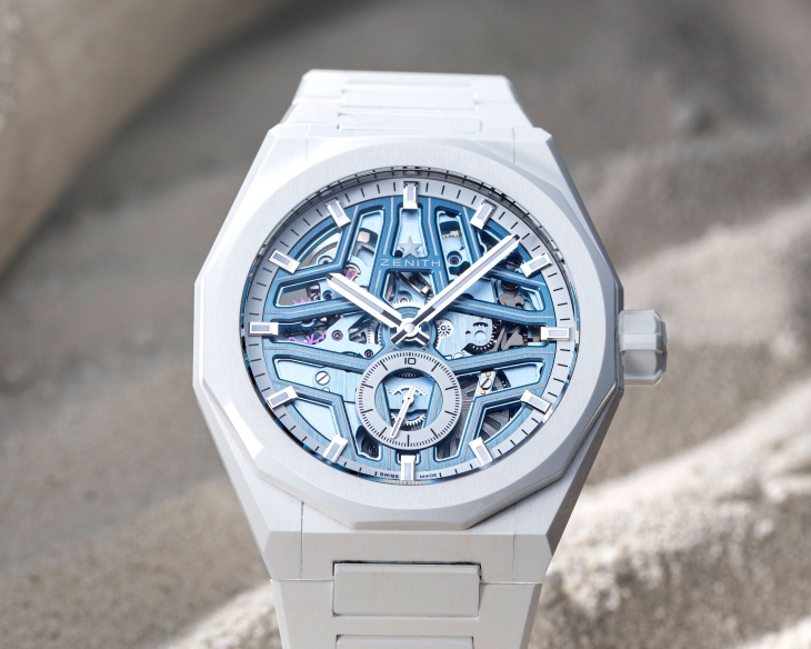 ZENITH - DEFY - 49.9309.3620/85.I001 - 藍天白沙，馭浪再行｜ZENITH攜手Time+Tide推出Defy Skyline Skeleton White Surfer Ceramic