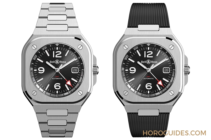 BELL & ROSS - INSTRUMENTS - BR05G-BL-ST/SST - 都會菁英的理想旅伴|BELL & ROSS BR 05 GMT