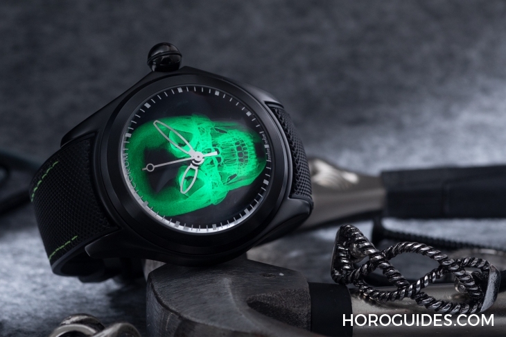 CORUM - BUBBLE - L082/04270 - 大膽狂放！泡泡裡的幽冥綠光｜Corum Bubble X Ray自動腕錶