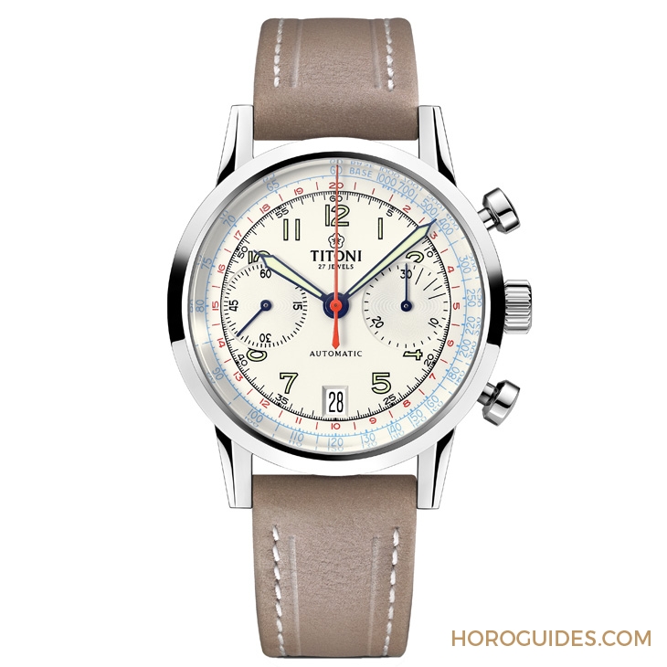 TITONI - HERITAGE - 94020 S-680 - 你要復刻古董味還是摩登熊貓面？Titoni Heritage計時碼錶94019與94020