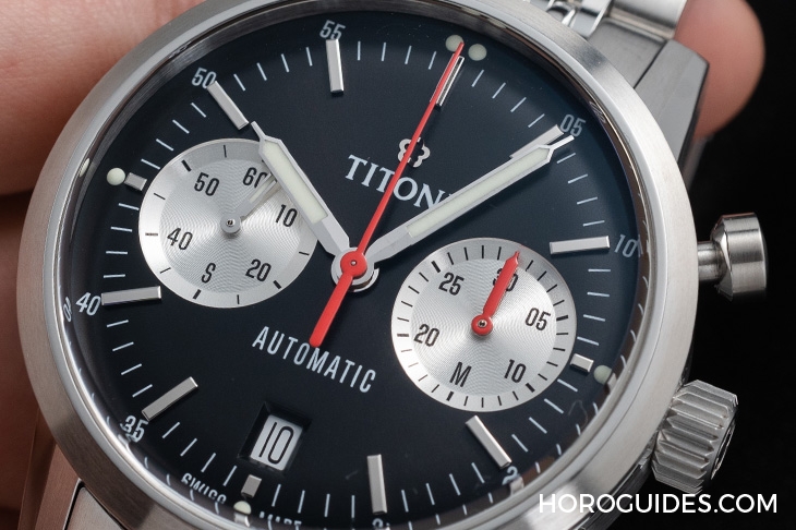 TITONI - HERITAGE - 94020 S-680 - 你要復刻古董味還是摩登熊貓面？Titoni Heritage計時碼錶94019與94020