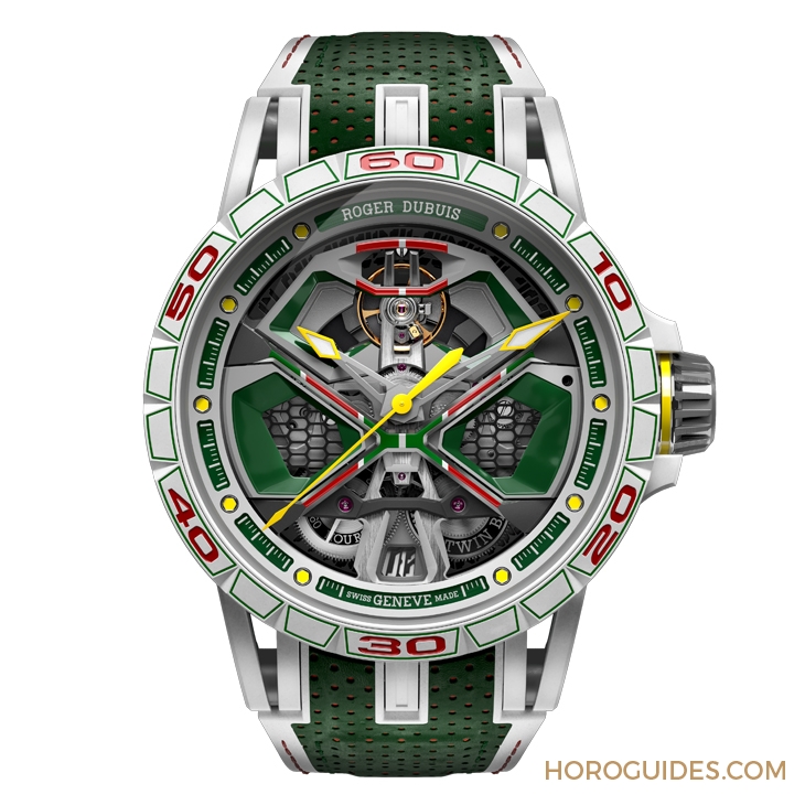 ROGER DUBUIS - EXCALIBUR - RDDBEX1006 - 傳神演繹Lamborghini第三代Huracán賽車！Roger Dubuis Excalibur Spider Huracán單擺輪腕錶