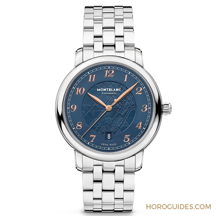 MONTBLANC - STAR - 129626 - 冰川紋藍面，暮色下的白朗峰頂印象｜Montblanc明星傳承系列限量新作