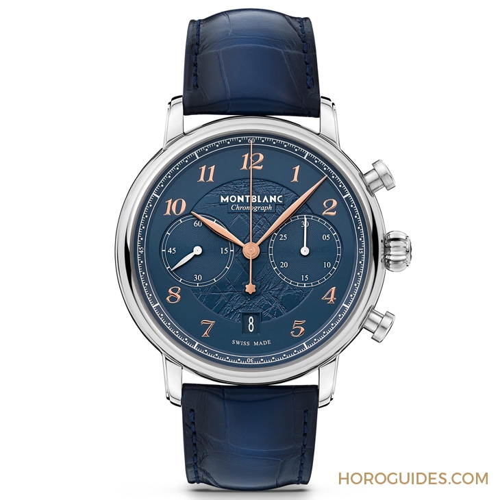 MONTBLANC - STAR - 129626 - 冰川紋藍面，暮色下的白朗峰頂印象｜Montblanc明星傳承系列限量新作