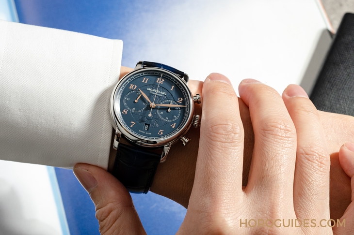 MONTBLANC - STAR - 129626 - 冰川紋藍面，暮色下的白朗峰頂印象｜Montblanc明星傳承系列限量新作