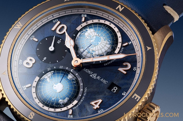 MONTBLANC - 1858 - 129415 - 零氧！耐用、精準、不起霧｜Montblanc 1858系列Geosphere世界時區零氧限量腕錶的極限探險魂