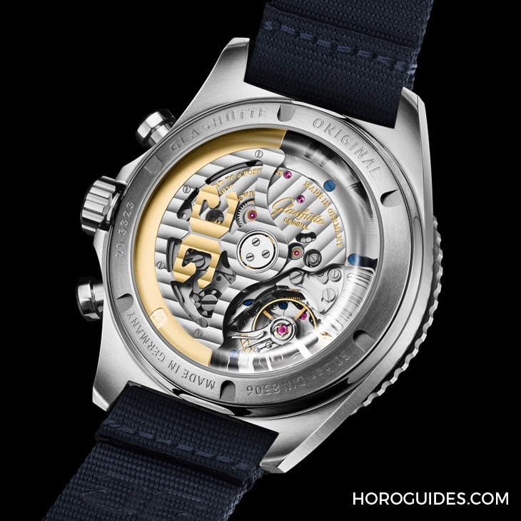 GLASHÜTTE ORIGINAL - Spezialist - 1-37-23-02-81-70 - 藍面、藍陶瓷圈打頭陣！Glashütte Original SeaQ系列首次搭載計時功能