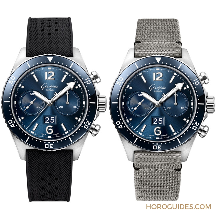 GLASHÜTTE ORIGINAL - Spezialist - 1-37-23-02-81-70 - 藍面、藍陶瓷圈打頭陣！Glashütte Original SeaQ系列首次搭載計時功能