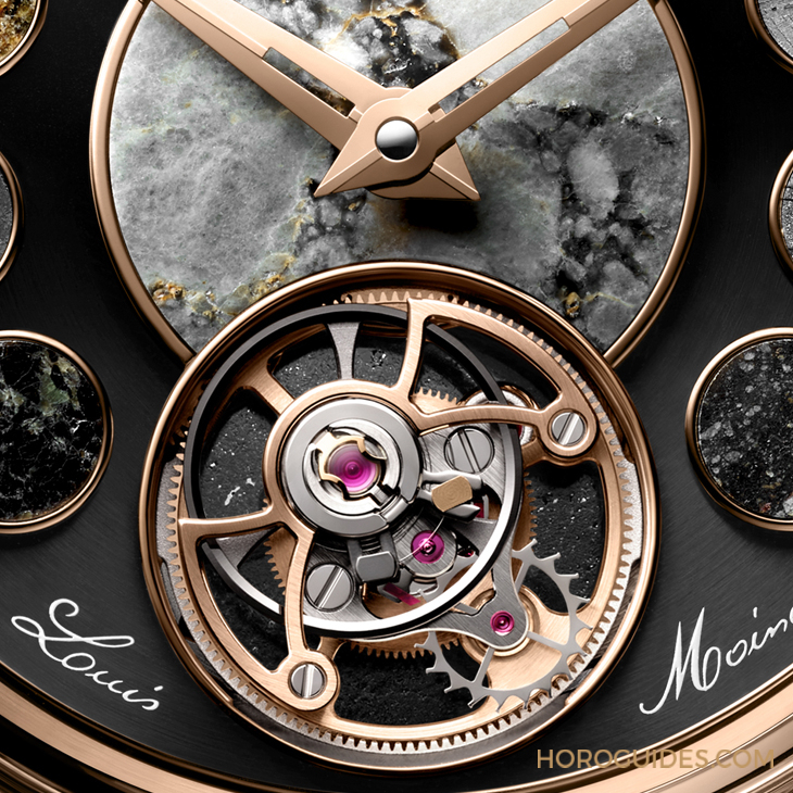 Louis Moinet - COSMIC ART - LM-135.50.V1 - 史上運用最多種隕石的腕錶現身SHH台北101頂級鐘錶概念店|Louis Moinet拾集隕石碎片的浪漫而來