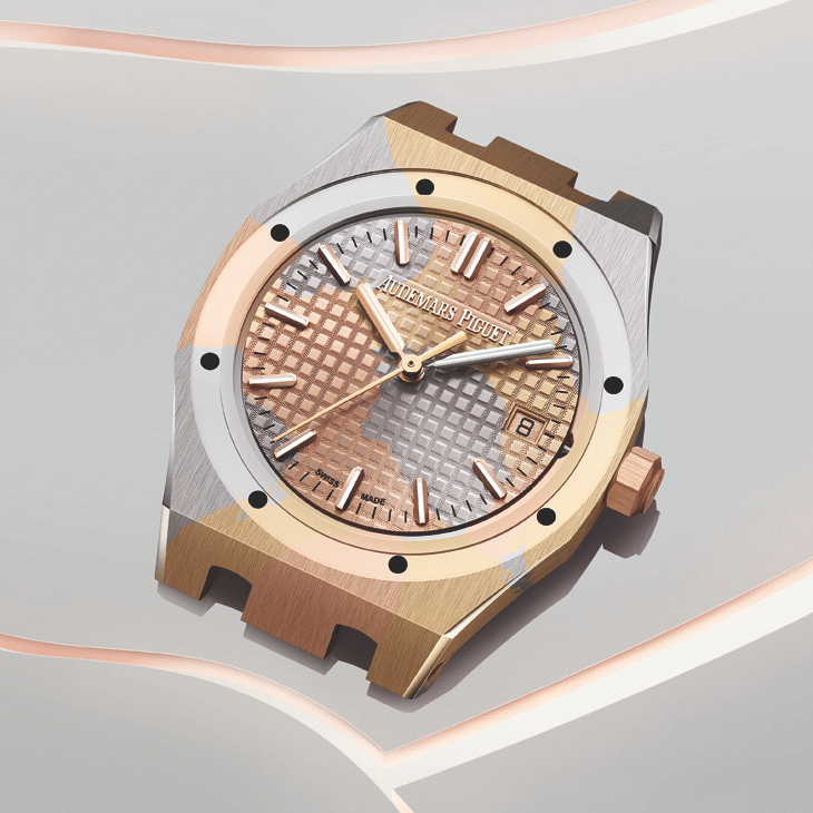 AUDEMARS PIGUET - ROYAL OAK - 77450BA.GG.1361BA.01 - 擁抱經典工藝也探索創新技術，看愛彼AP如何玩轉貴金屬的多重魅力｜2024年新作精選