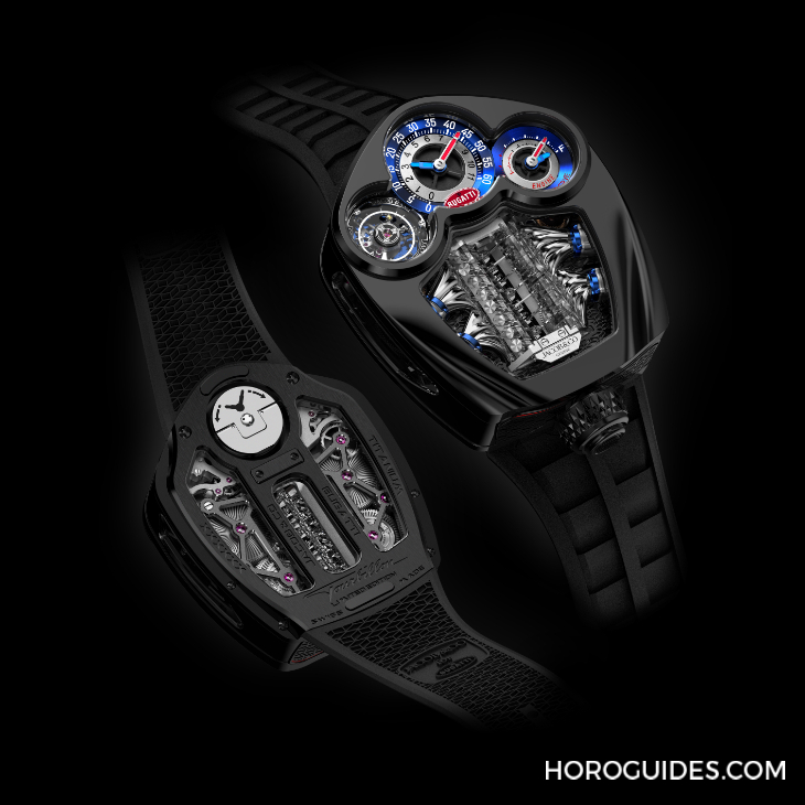 JACOB & CO. - BUGATTI - BU300.22.AA.AA.A - 微型V16氣缸的工程奇觀 ｜Jacob & Co.  Bugatti Tourbillon