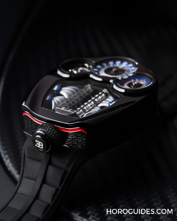 JACOB & CO. - BUGATTI - BU300.22.AA.AA.A - 微型V16氣缸的工程奇觀 ｜Jacob & Co.  Bugatti Tourbillon